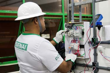 04 06 2019 Eletrica Residencial Senai Gama Foto Victor Hugo Pessoa Sistema Fibra