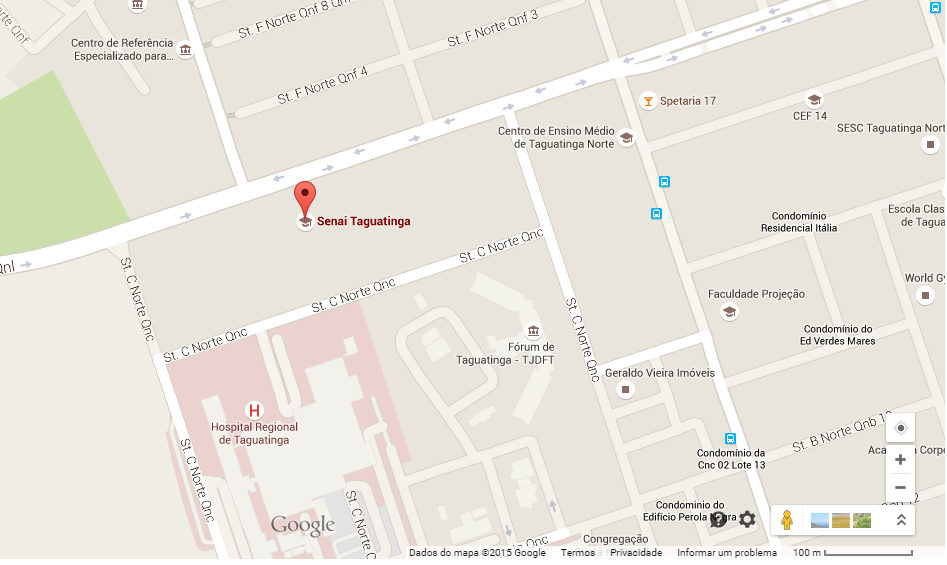 localizacao senai taguatinga