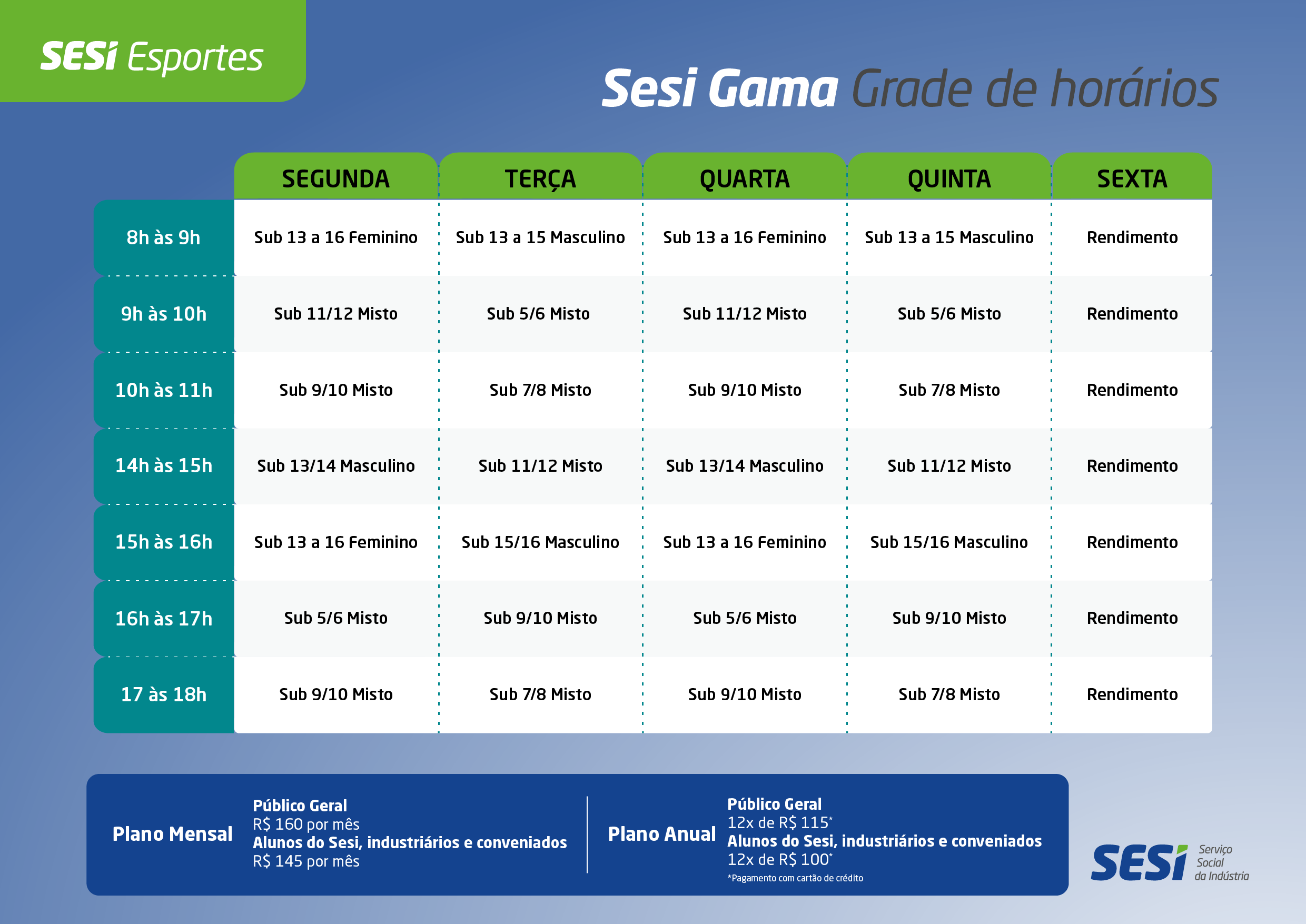 Cartaz tabela grade de horários das aulas escolares simples azul 02 1